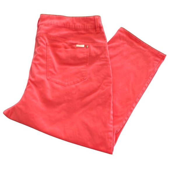 Chico's Crop Pants Size 3 XL Petite Pink So Lifting Capri Summer Bright Color - Picture 3 of 13